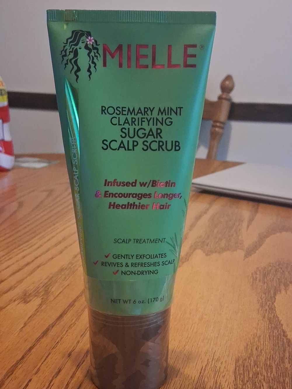 MIELLE Rosemary Mint Clarifying Sugar Scalp Scrub - Green